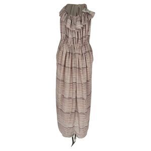 See by Chloé Printed Halterneck Midi Dress in Multicolor Polyester